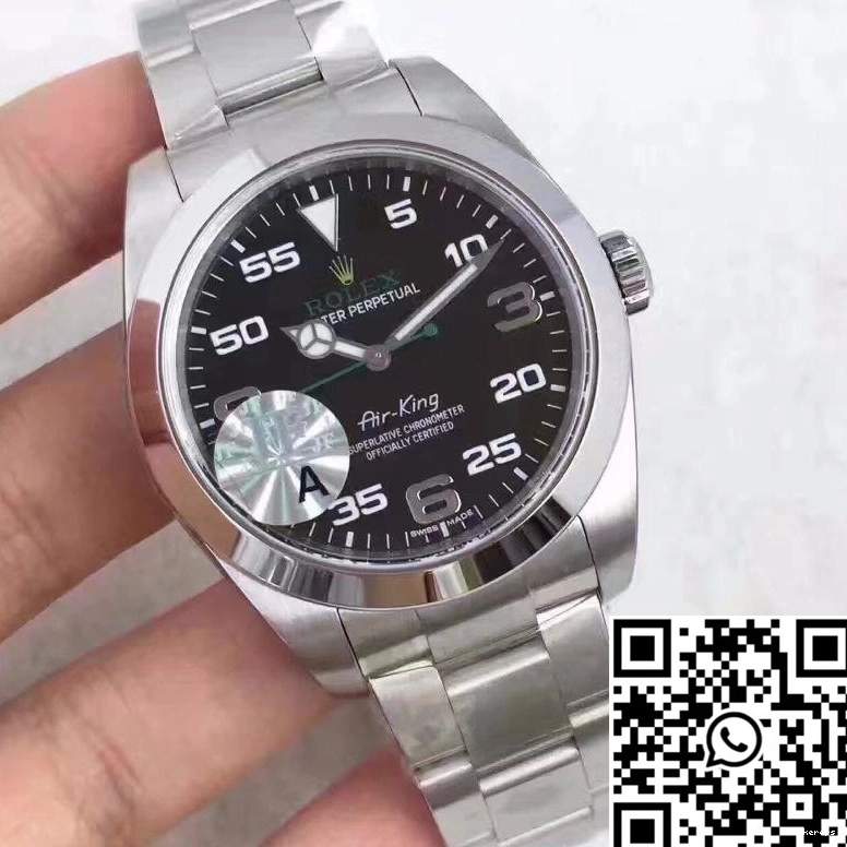 JF Rolex Black Air-King 116900 Dial Factory 0114